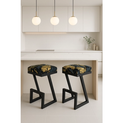 Hoker Tapicerowany Monstera 02 Wonder Velvet HP-3